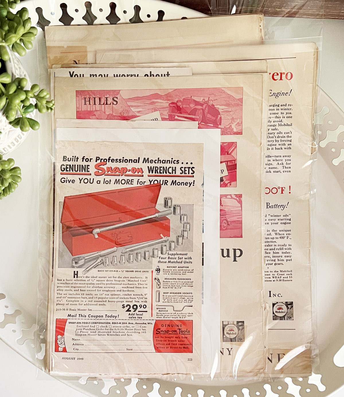 Garage, Gas and Oil: Junk Journal Pack