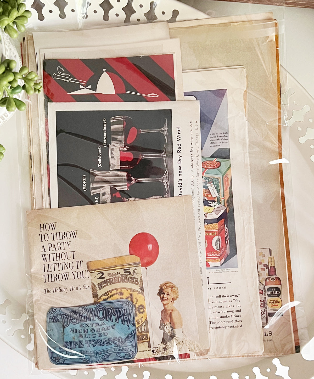 Drinks and Smokes: Junk Journal Pack