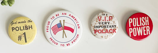 Polish Solidarity Pins Set - 1980s