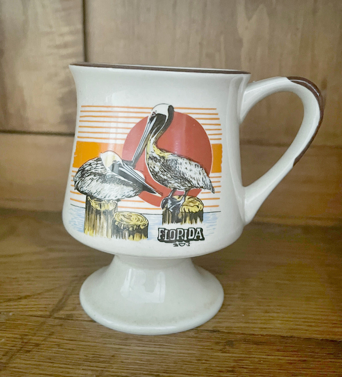 Vintage Ceramic Florida Coffee Mug - 1980s