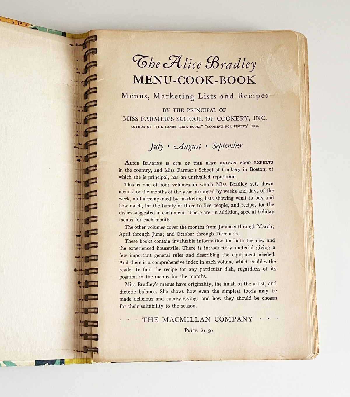 The Alice Bradley Menu Cook Book - Alice Bradley 1936