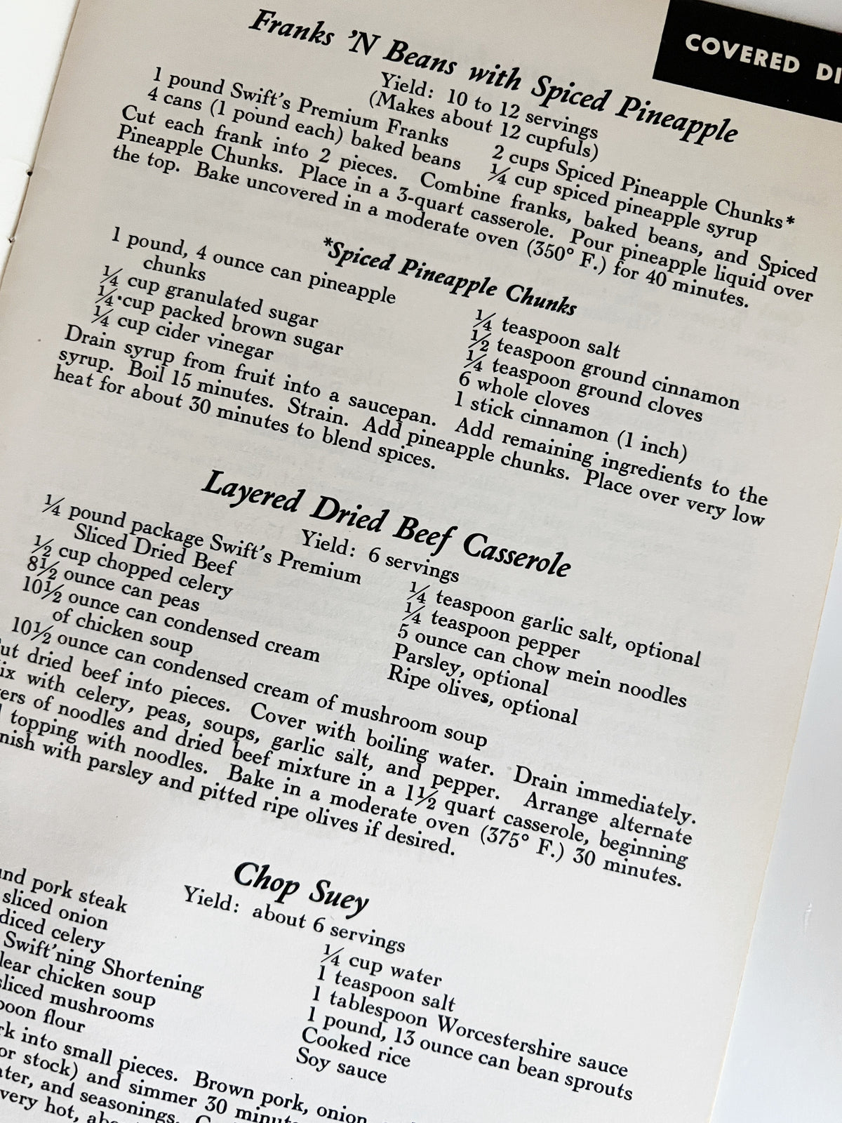 Party Plans for Food & Games, 1962
