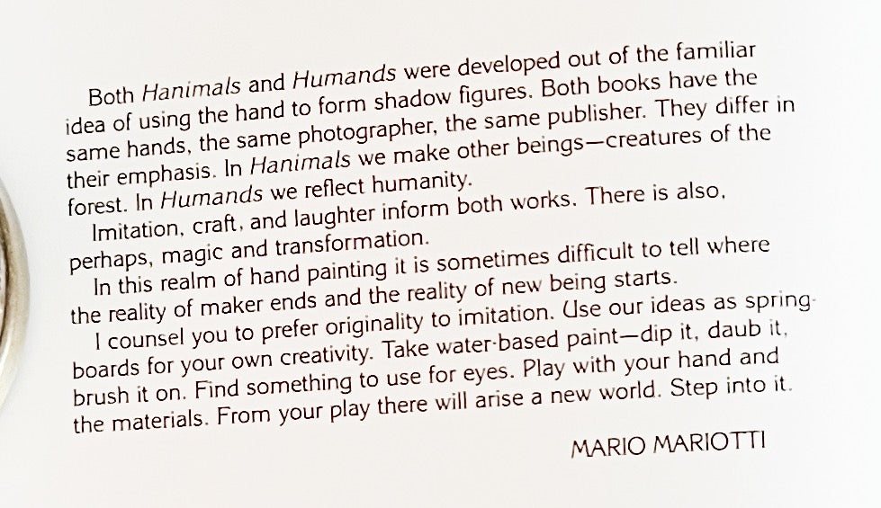Humands: Mario Mariotti– 1982 Green Tiger Press Publishing