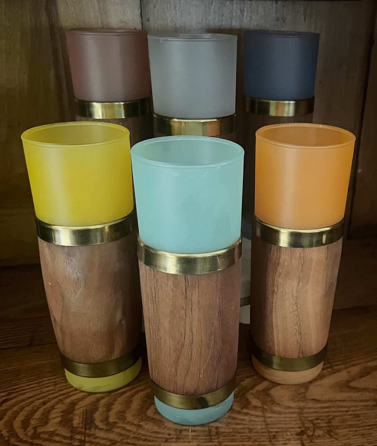 Siesta Ware Tiki Tumbler Set - 1970s