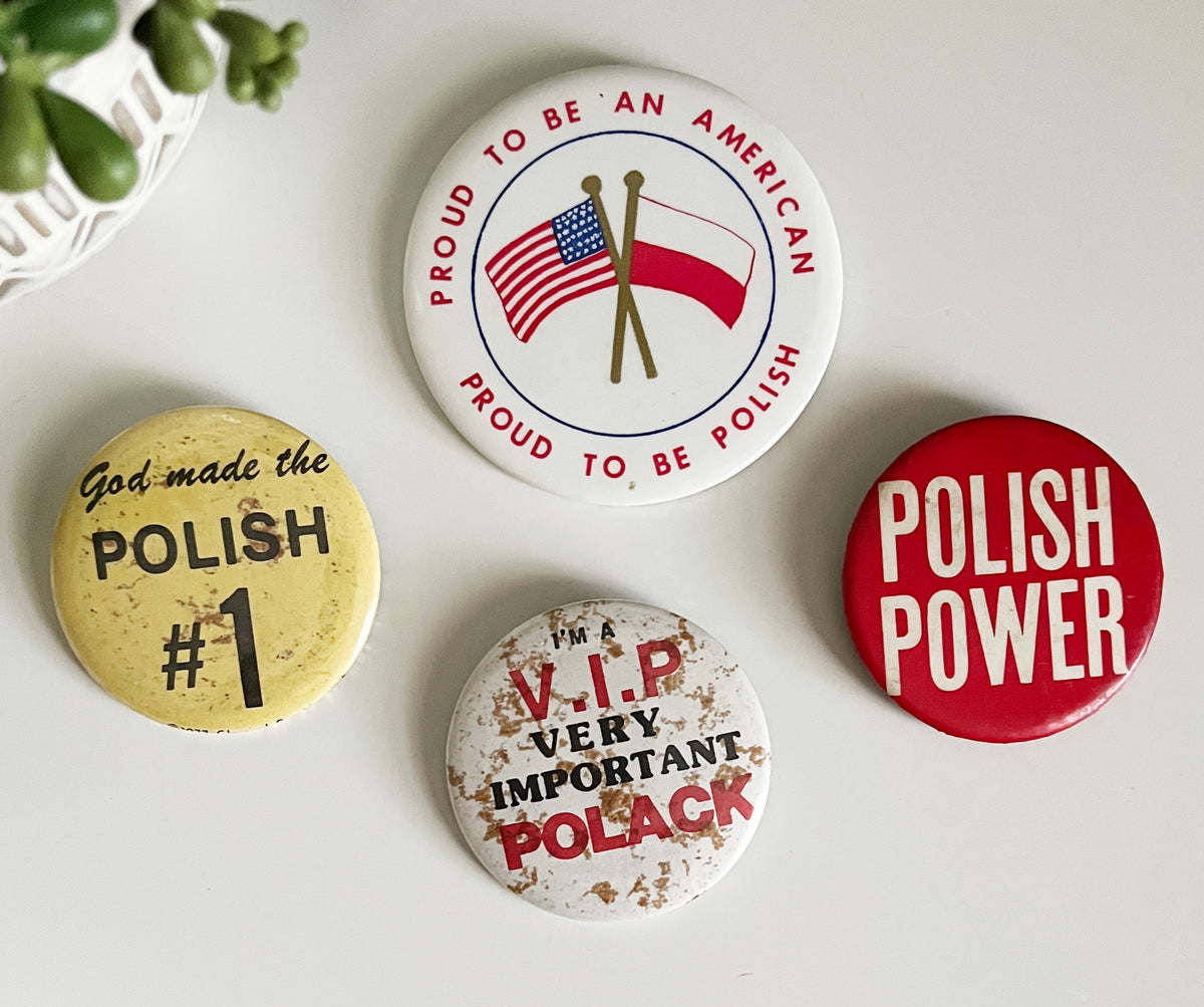 Polish Solidarity Pins Set - 1980s