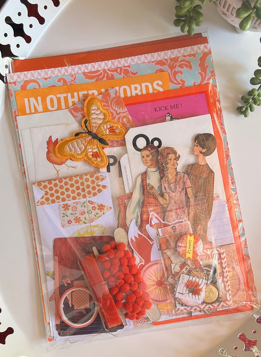 Orange - Junk Journal Pack