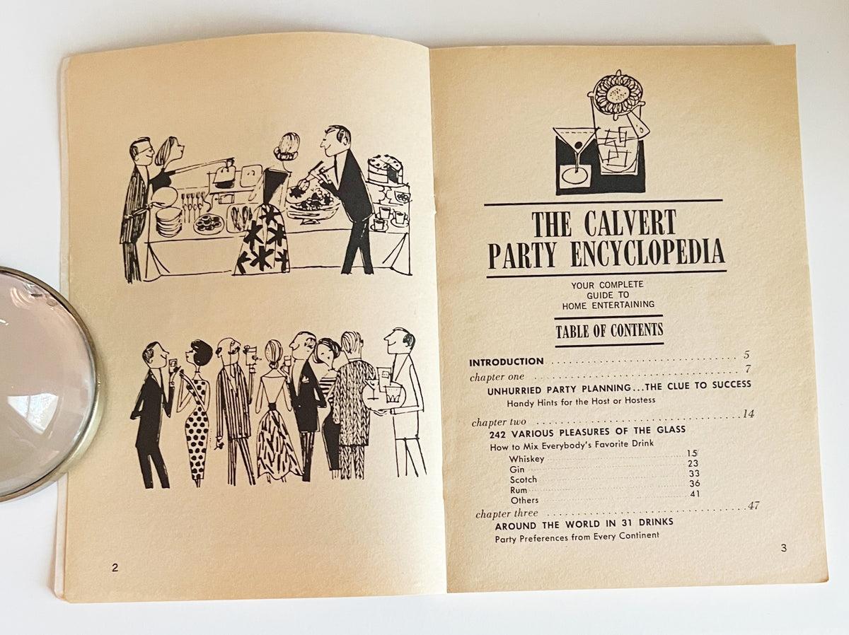 Calvert Party Home Entertaining Booklet , 1960s
