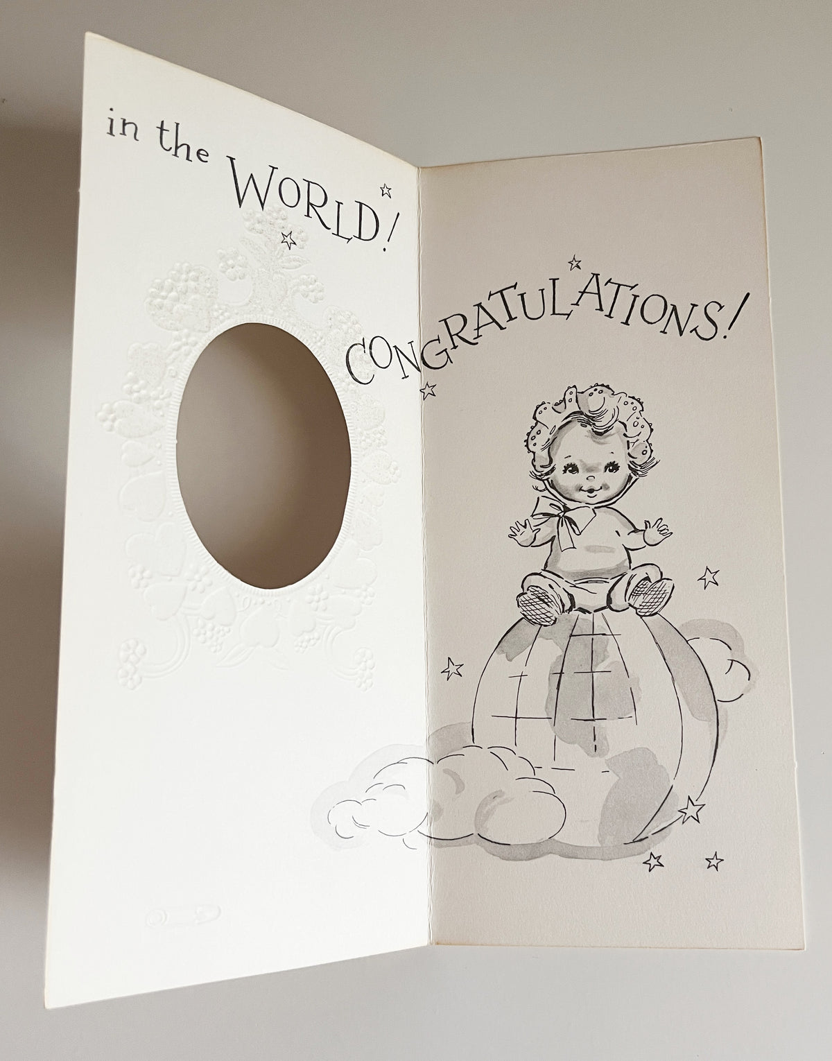 Congratulations Baby Set -1960s