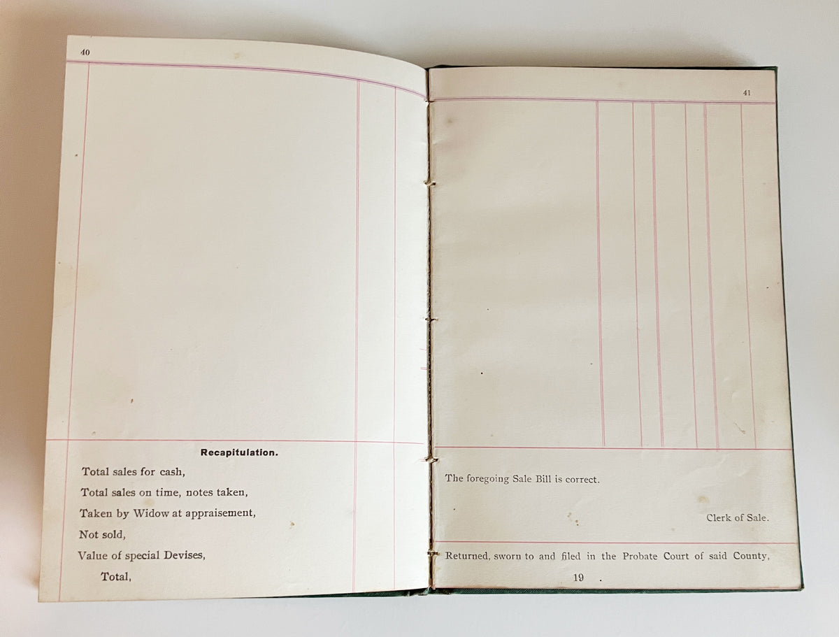 Administrators and Executers Account Guide & Form Book - Ruggles Gale, 1906