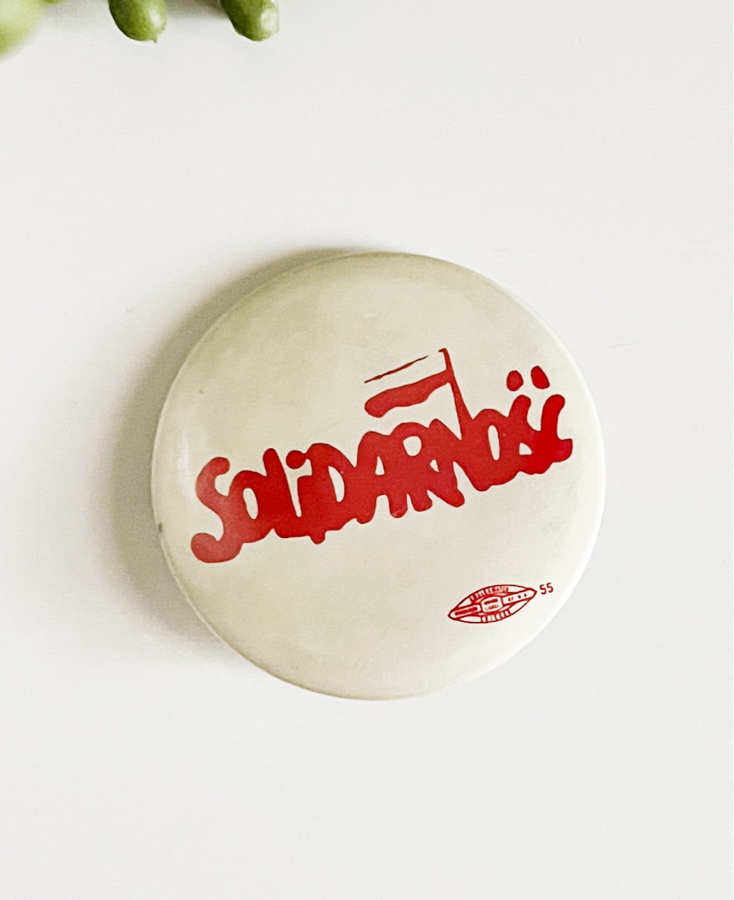 Polish Solidarity Pin - 1980s