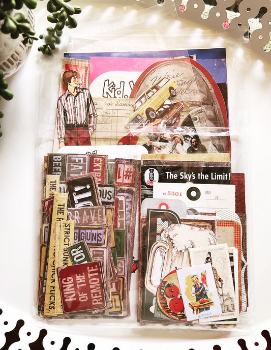 It's Raining Men - Junk Journal Pack
