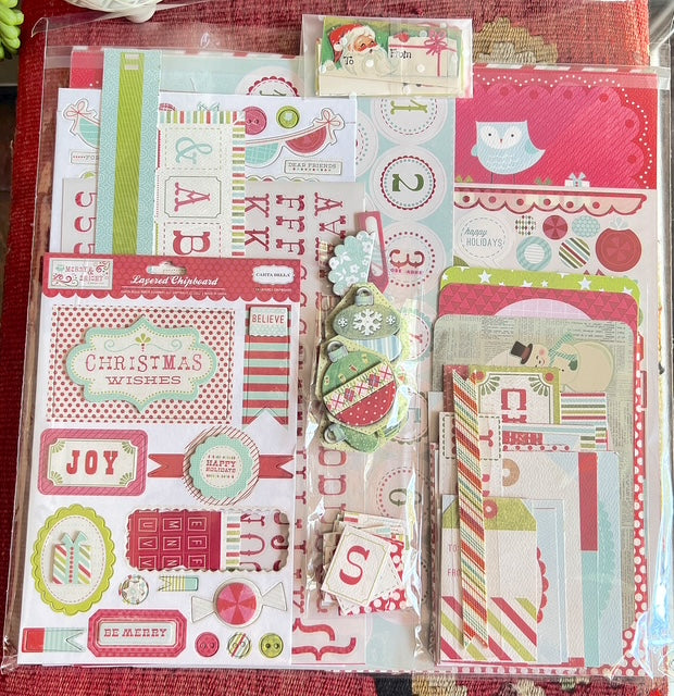 Merry & Bright: De-Stash Scrap Pack