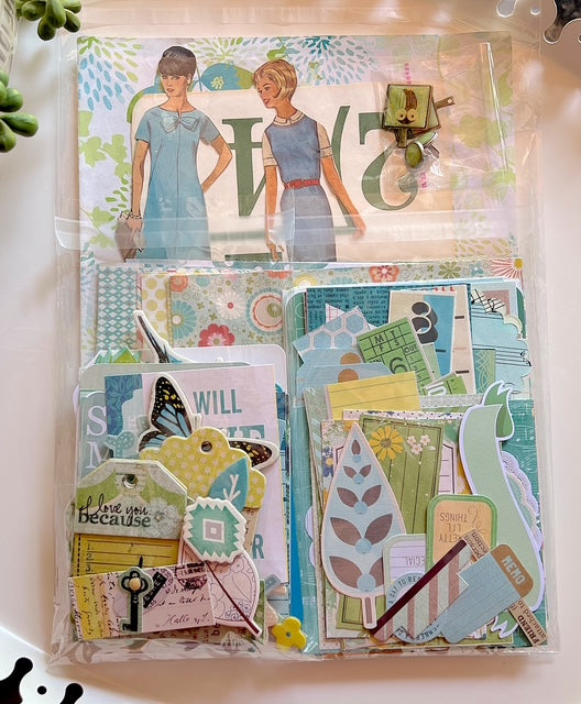 Blue & Green: Junk Journal Pack